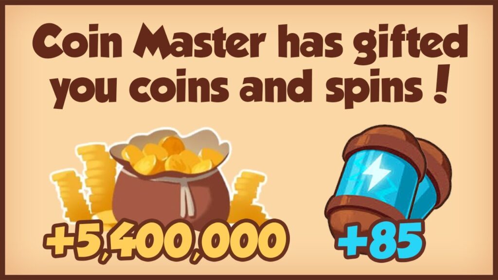 Coin Master 85 spins & 5.4 million coins